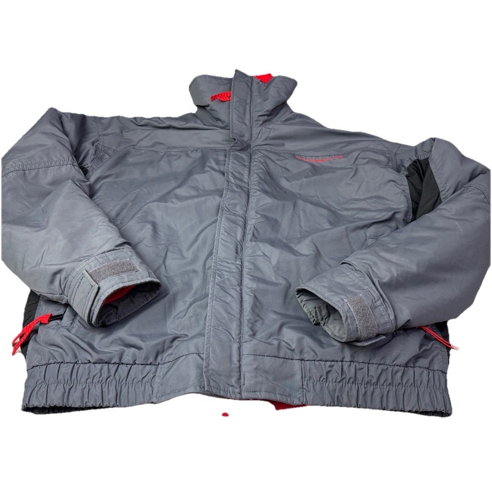 Porche Columbia Jacket Shell/fleece XL Gray Radial Sleeve Ski Bomber Korea 2h1